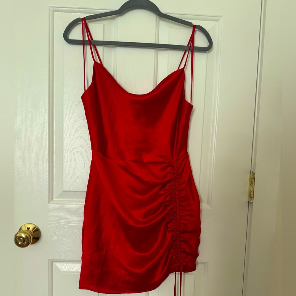 Zara Vibrant Red Mini Dress